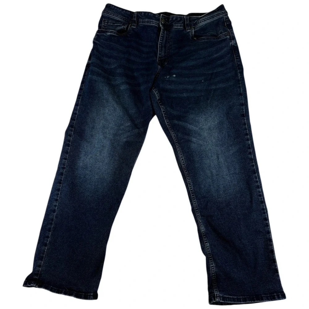 tpj The Perfect Jean Slim Thick Jeans Mens 36x30‎ Blue Denim Cotton Dark Wash